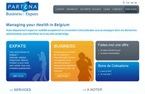 Création du site web de Partena B&E