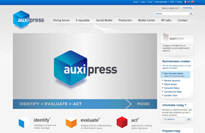 Développement du site web d’Auxipress